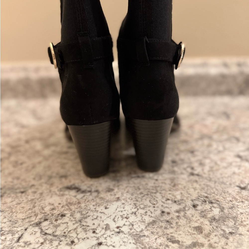 Dr. Scholl's Black Heeled Boots - Picture 3 of 4